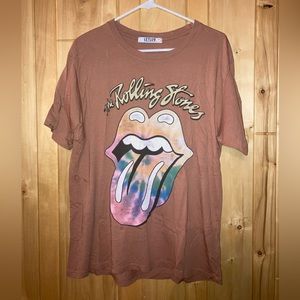 Anthropologie - Rolling Stones t shirt - orange - new